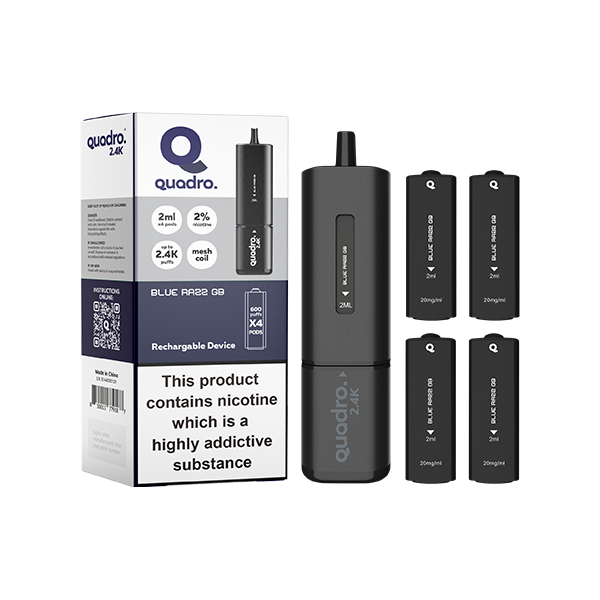 Blue Razz GB - Quadro 4 In 1 Black Series Vape