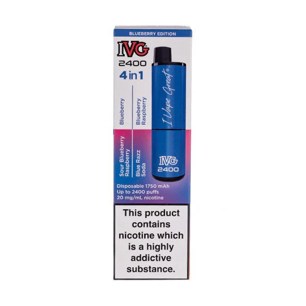 Blueberry Edition (New) - IVG 2400 Disposable Vape 4 IN 1