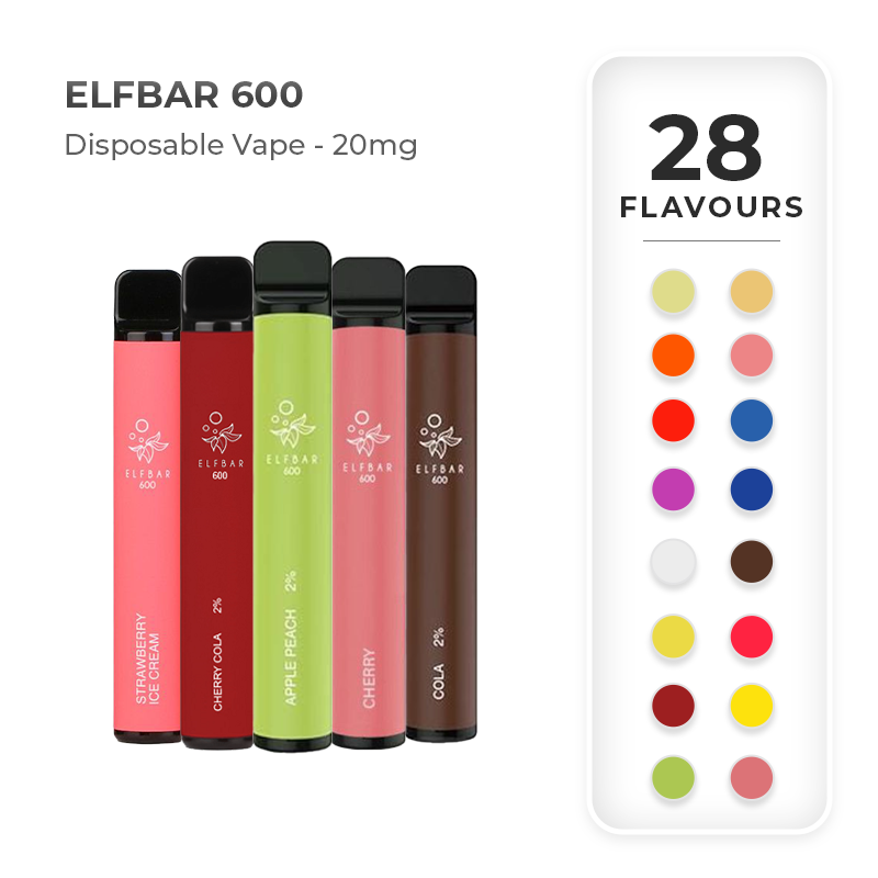 ELFBAR 600 Disposable Vape - 20mg