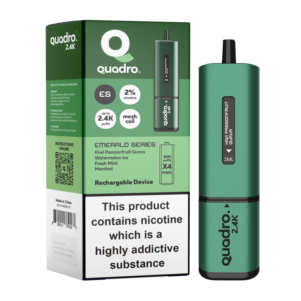 Quadro 4-in-1 Series Pod Vape Kit 2400