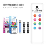 Hayati Remix 2400 Puffs Pod Vape Kit