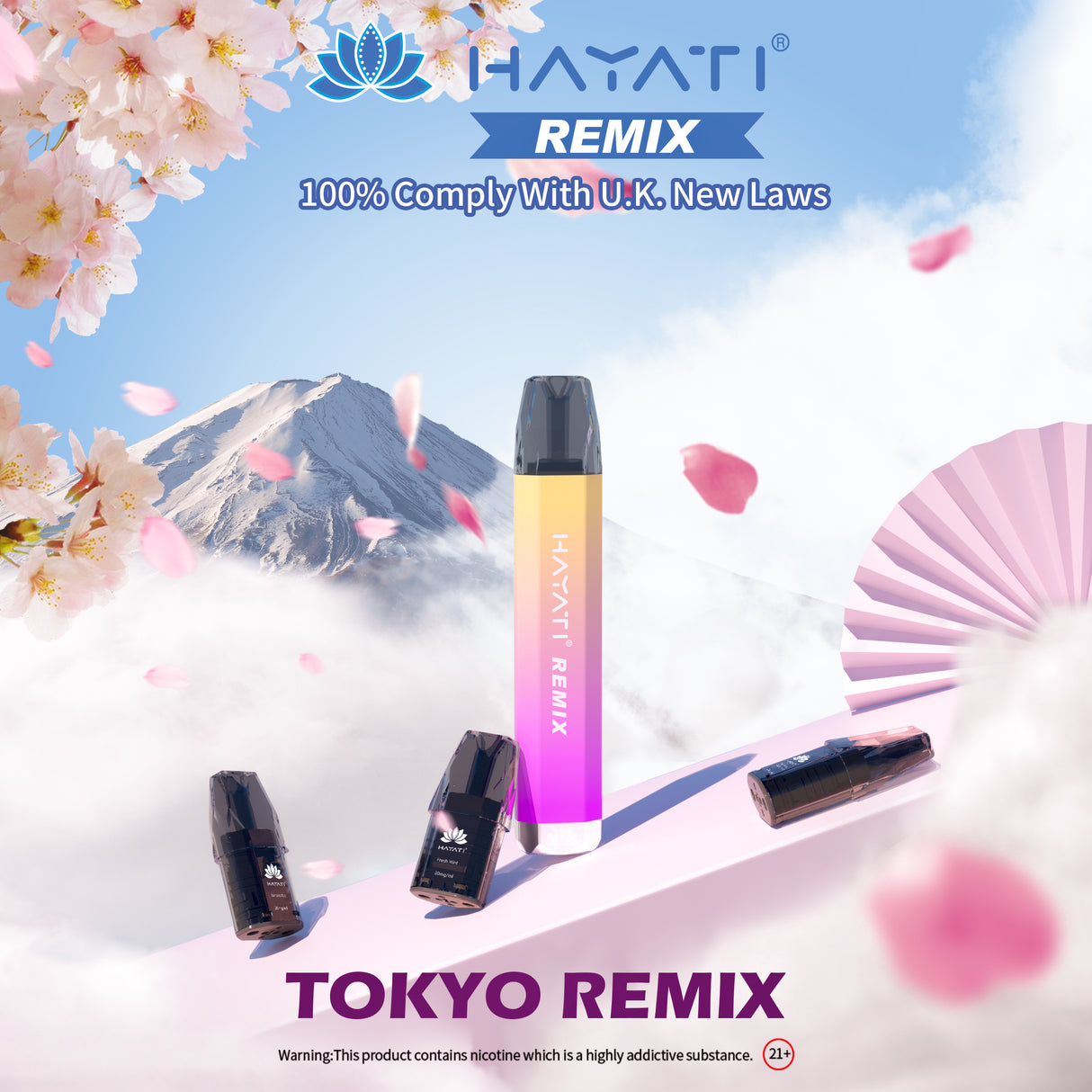 Hayati Remix 2400 Prefilled Pods (Pack OF 4 PODS)