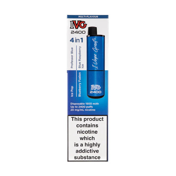 Blue Edition - IVG 2400 Disposable Vape 4 IN 1