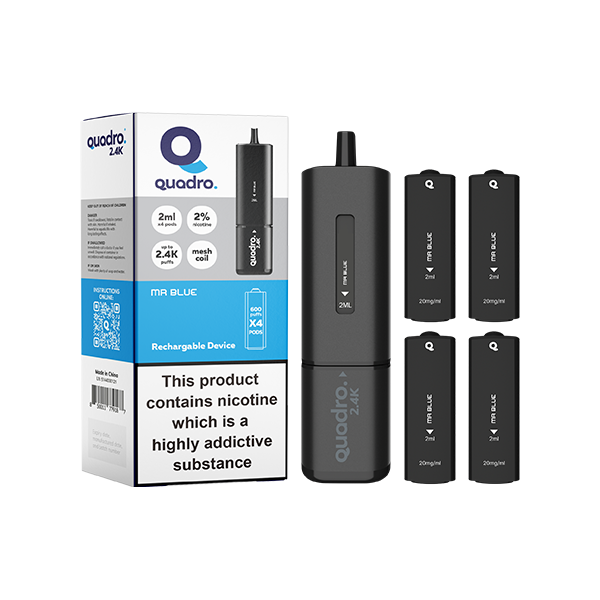 Mr Blue - Quadro 4 In 1 Black Series Vape