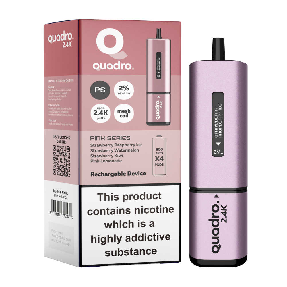 Pink Edition - Quadro 4 IN 1 Series 2400 Puff