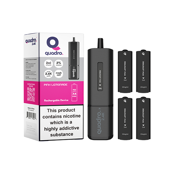 Pink Lemonade - Quadro Black Series 2.4K Pod Vape Kit