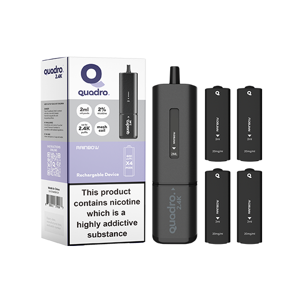 Rainbow - Quadro Black Series 2.4K Pod Vape Kit