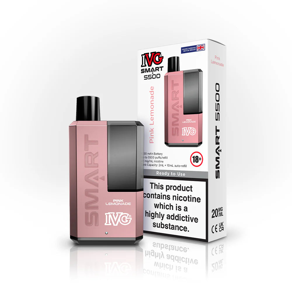 Pink Lemonade - IVG Smart 5500 Refillable Disposable Vape Kit