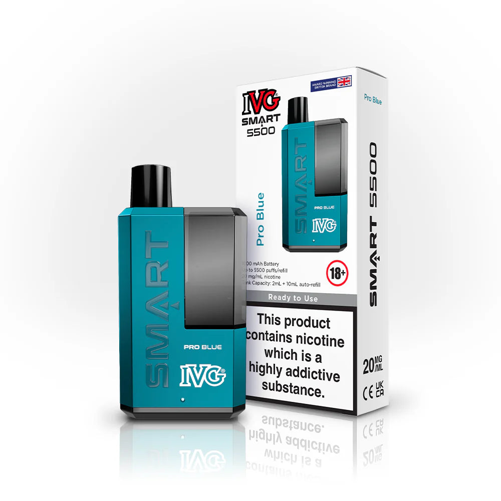 Pro Blue - IVG Smart 5500 Refillable Disposable Vape Kit