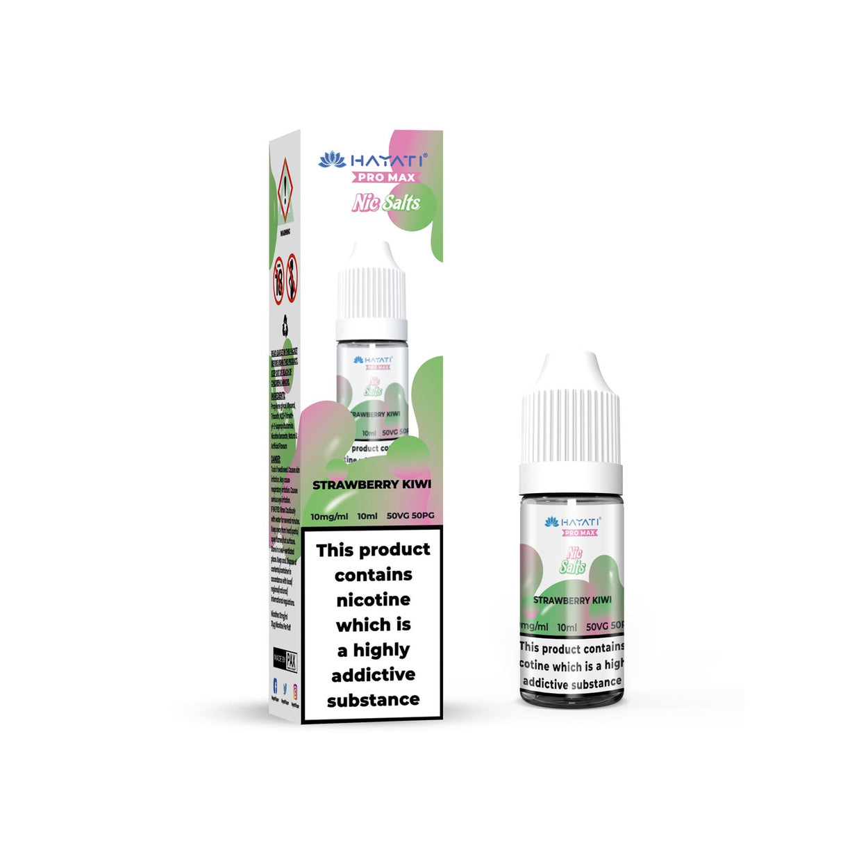 Hayati Pro Max Nic Salt E-Liquid Strawberry Kiwi - 10ml