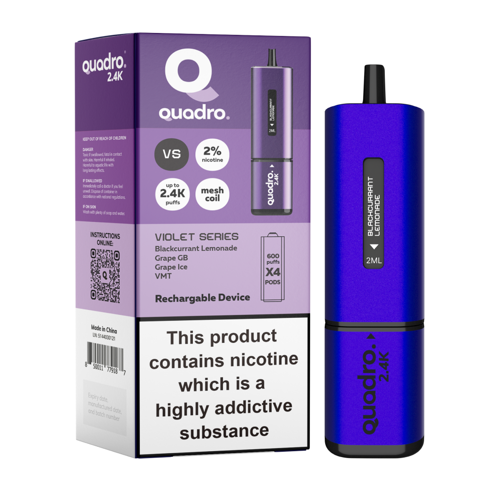 Violet Edition - Quadro 4 IN 1 Series 2400 Puff