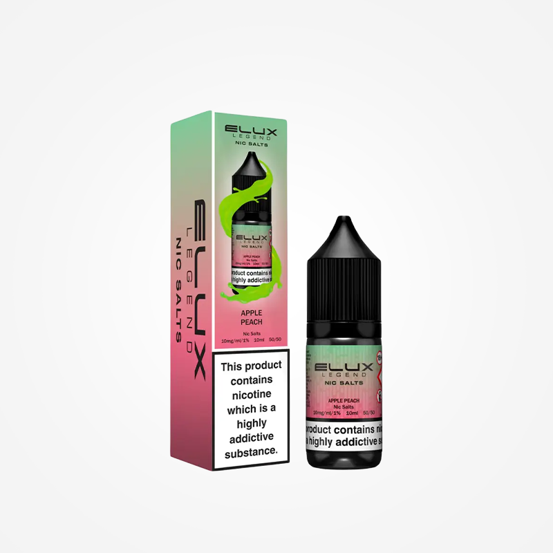 Elux Legend Nic Salt E-Liquids Apple Peach - 10ml