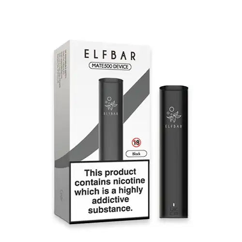 Black- ElfBar Mate 500 Vape Kit Device