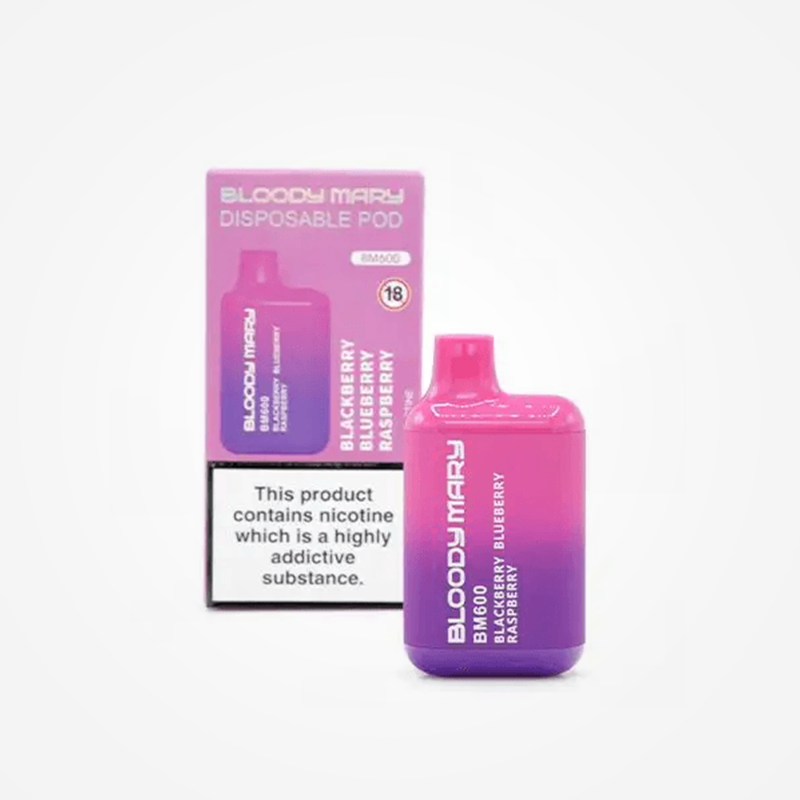 Blackberry Blueberry Raspberry - Bloody Mary BM600 Disposable Vape Kit