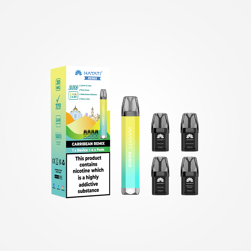 Caribbean Remix - Hayati Remix 2400 Puffs Pod Vape Kit