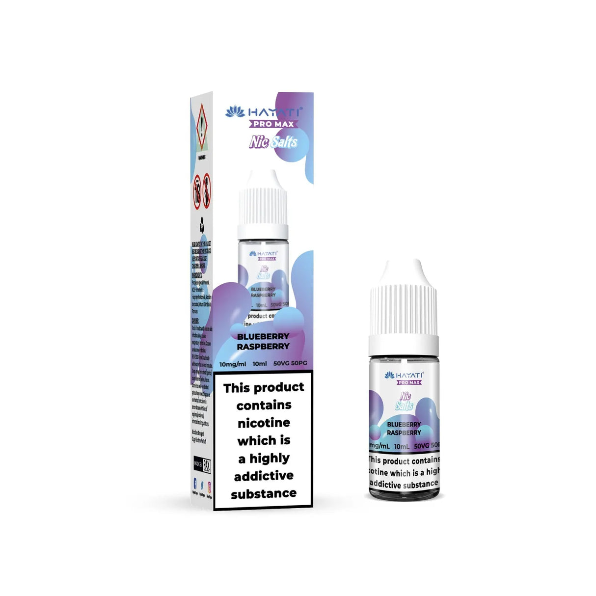 Hayati Pro Max Nic Salt E-Liquid Blueberry Raspberry - 10ml