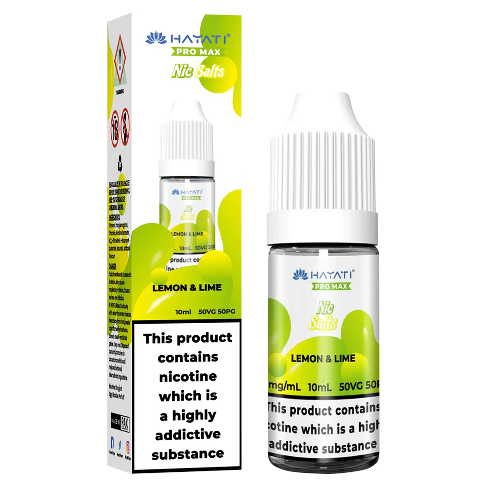 Hayati Pro Max Nic Salt E-Liquid Lemon & Lime - 10ml