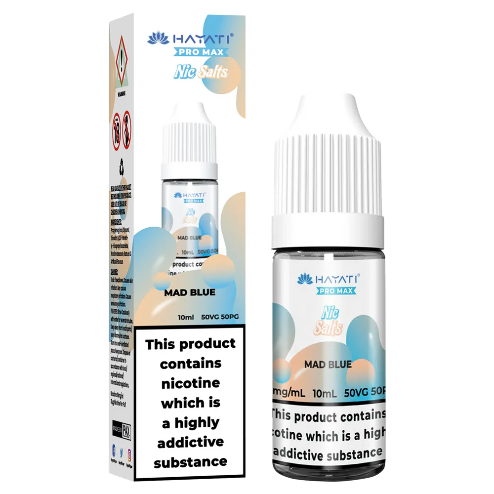 Hayati Pro Max Nic Salt E-Liquid Mad Blue - 10ml