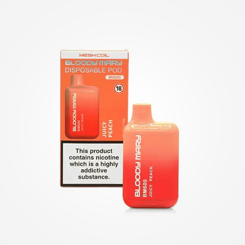 Juicy Peach - Bloody Mary BM600 Disposable Vape Kit