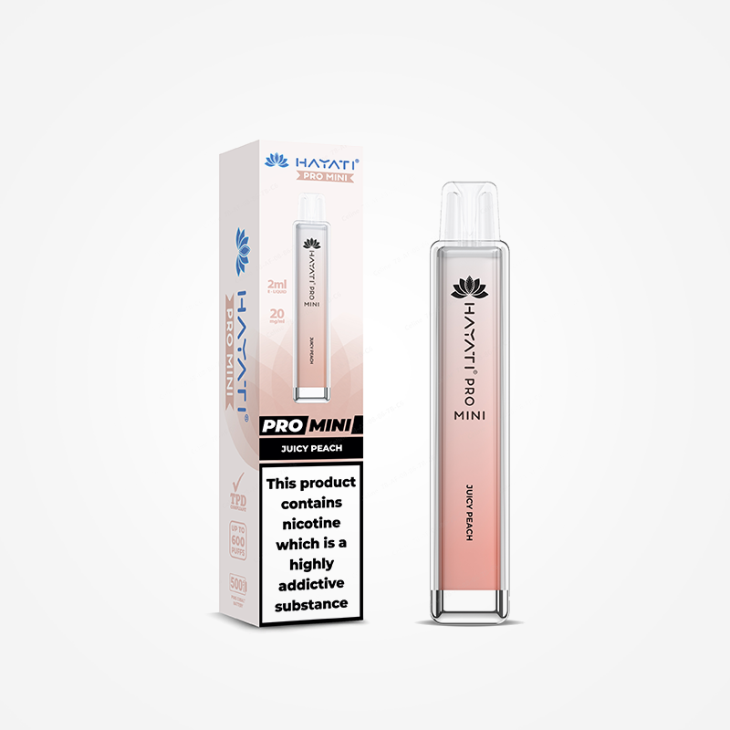 Juicy Peach - Hayati Pro 600 Mini Disposable Vape Kit