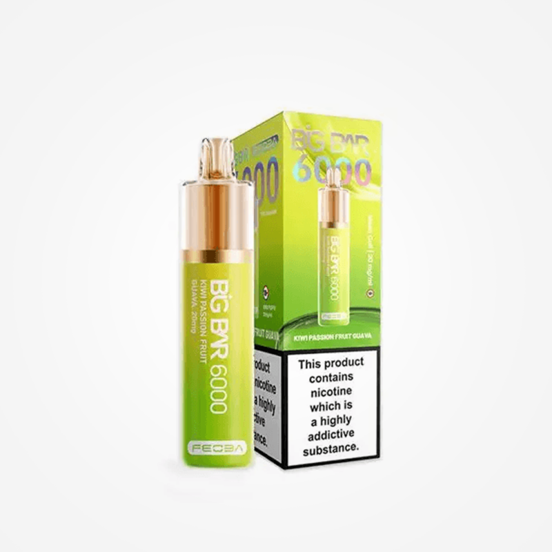 Kiwi Passion Fruit Guava - FEOBA Big Bar 6000 Disposable Vape