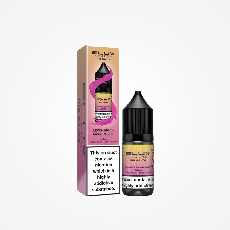 Elux Legend Nic Salt E-Liquids Lemon Peach Passionfruit - 10ml