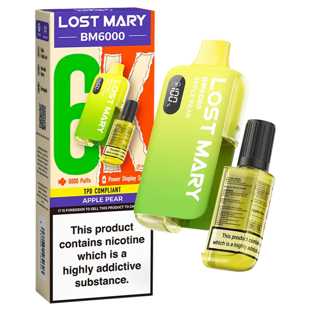 Apple Pear - Lost Mary BM6000 Big Puff Vape Kit