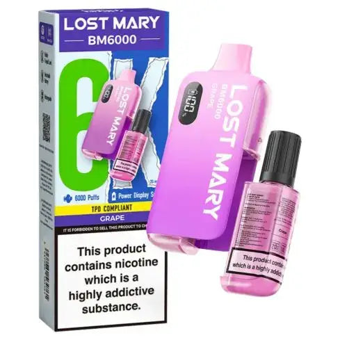 Grape - Lost Mary BM6000 Big Puff Vape Kit