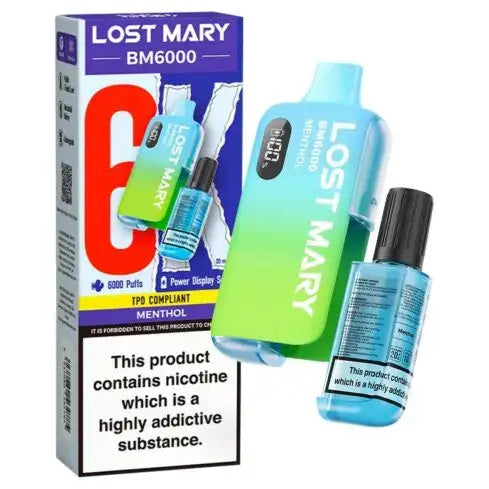 Menthol - Lost Mary BM6000 Big Puff Vape Kit