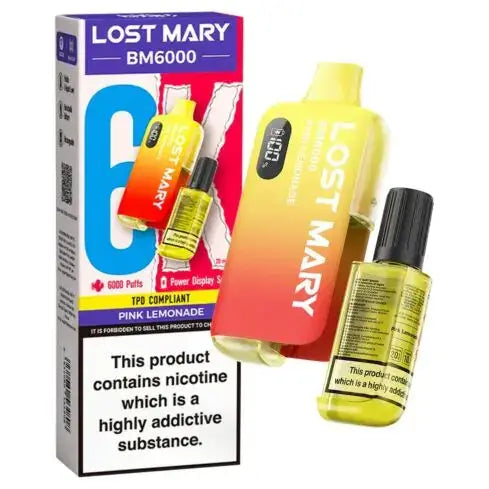 Pink Lemonade - Lost Mary BM6000 Big Puff Vape Kit