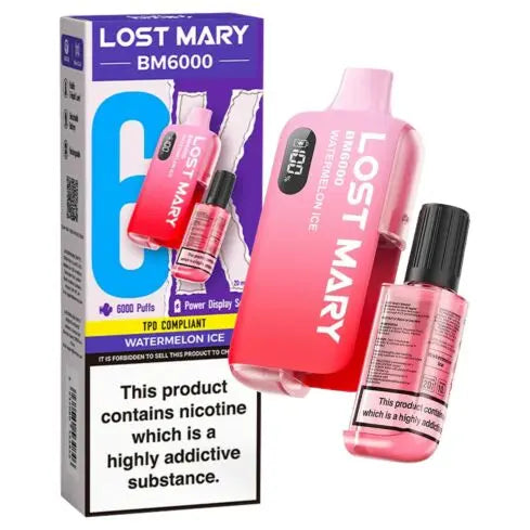 Watermelon Ice - Lost Mary BM6000 Big Puff Vape Kit