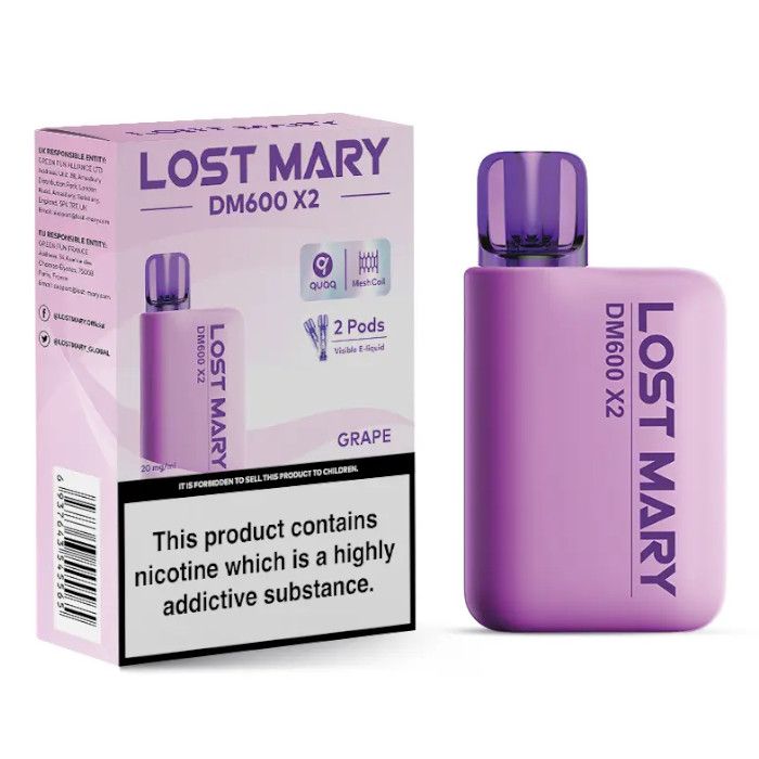 Lost Mary DM600 X2 Disposable Pod Vape Kit