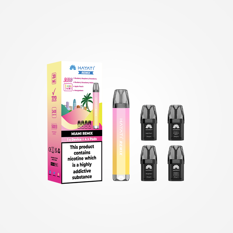 Miami Remix - Hayati Remix 2400 Puffs Pod Vape Kit