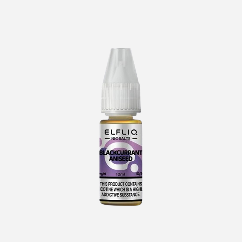 Blackcurrant Aniseed - ELFLIQ-ELFBAR  Nic Salt E-Liquid - 10ml