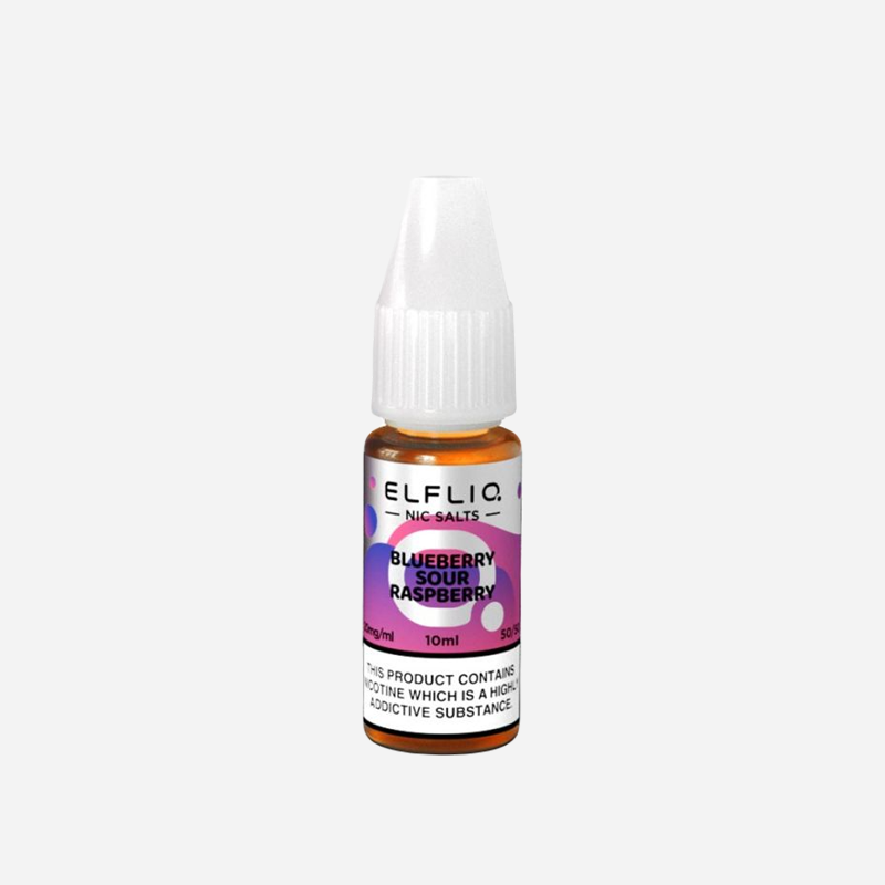 Blueberry Sour Raspberry - ELFLIQ-ELFBAR Nic Salt E-Liquid - 10ml