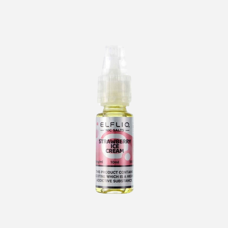 Strawberry Ice Cream - ELFLIQ-ELFBAR  Nic Salt E-Liquid - 10ml