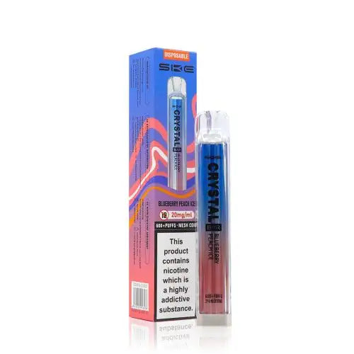 Blueberry Peach Ice - SKE Crystal Bar 600 Puffs Disposable Vape