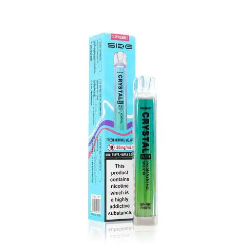 Fresh Menthol Mojito - SKE Crystal Bar 600 Puffs Disposable Vape