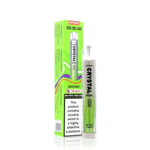 Green Grape - SKE Crystal Bar 600 Puffs Disposable Vape