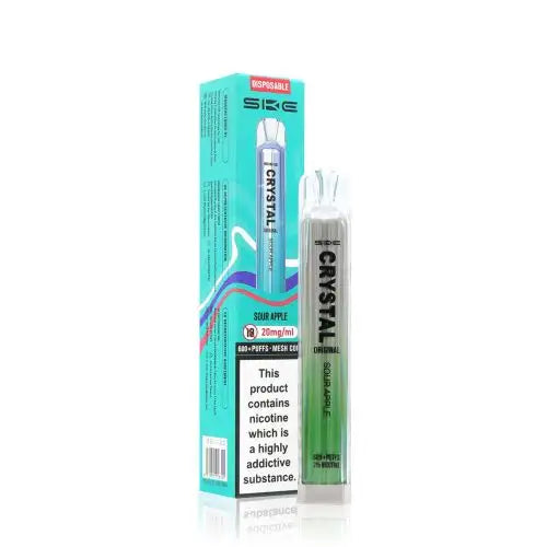 Sour Apple - SKE Crystal Bar 600 Puffs Disposable Vape