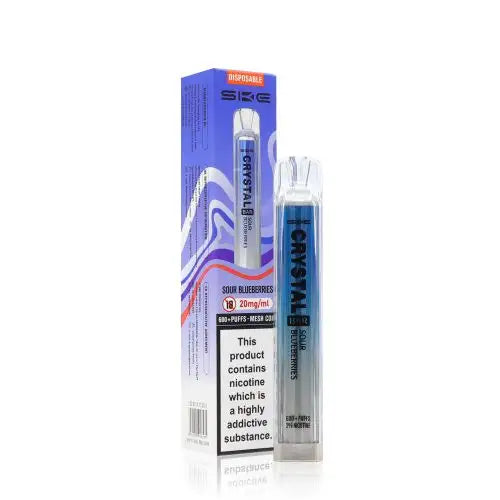 Sour Blueberries - SKE Crystal Bar 600 Puffs Disposable Vape