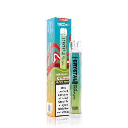 Sour Pineapple Ice - SKE Crystal Bar 600 Puffs Disposable Vape