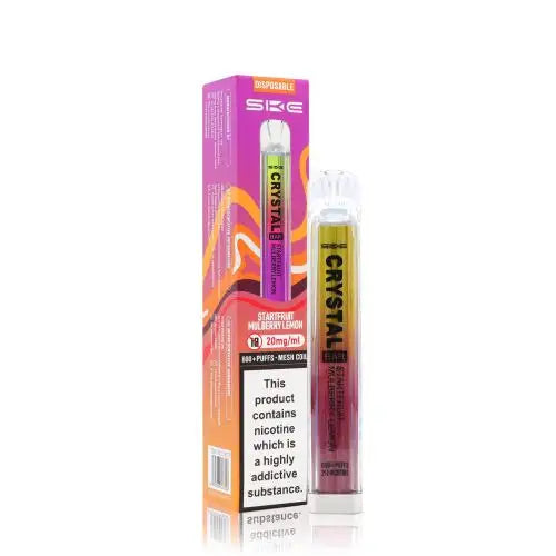 Starfruit Mulberry Lemon - SKE Crystal Bar 600 Puffs Disposable Vape