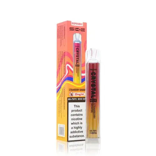 Strawberry Banana - SKE Crystal Bar 600 Puffs Disposable Vape