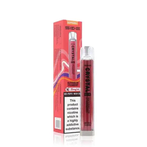 Watermelon Strawberry - SKE Crystal Bar 600 Puffs Disposable Vape