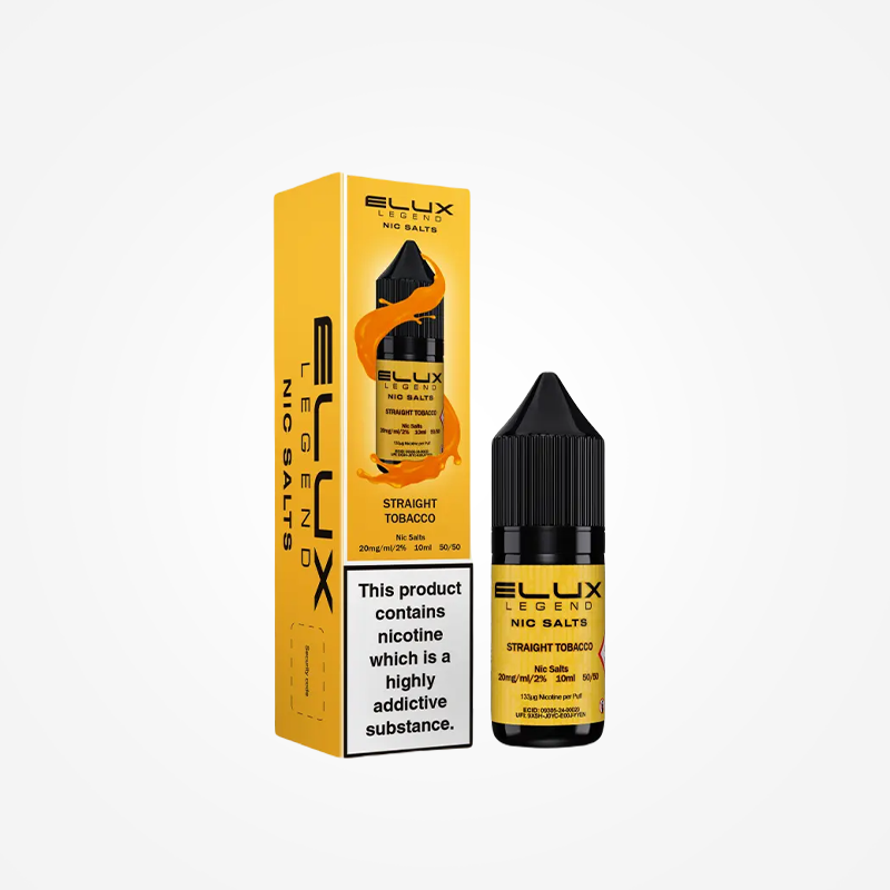 Elux Legend Nic Salt E-Liquids Straight Tobacco - 10ml