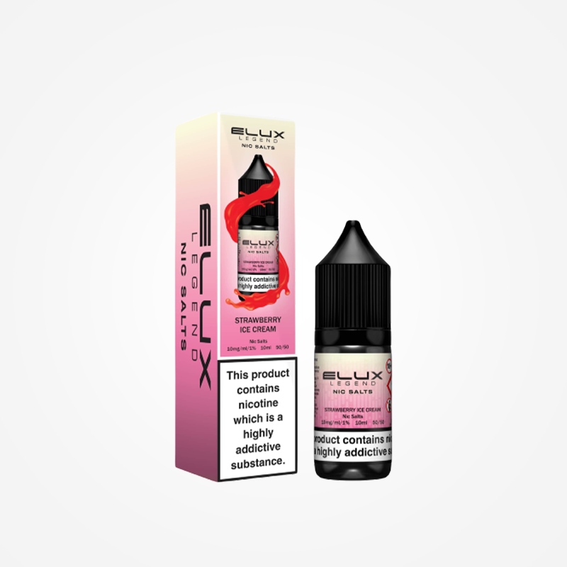 Elux Legend Nic Salt E-Liquids Strawberry Ice Cream - 10ml