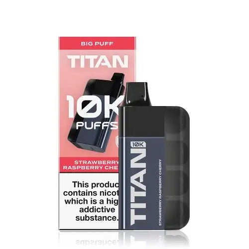 Strawberry Raspberry Cherry - Titan 10K Rechargeable Disposable Vape