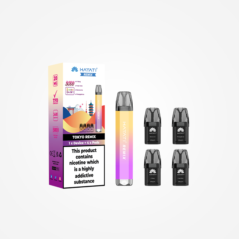 Hayati Remix 2400 Puffs Pod Vape Kit